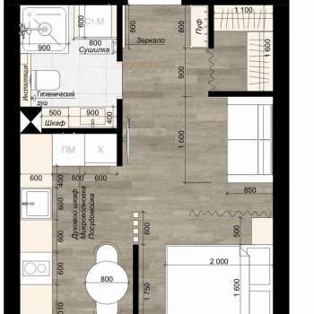 Сдается 1-комнатная квартира, 28,9 м²