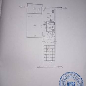 Продается 1-комнатная квартира, 26,9 м²