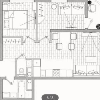 Продается 3-х комнатная квартира, 57 м²