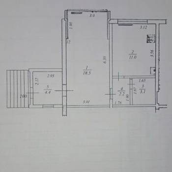Продается 1-комнатная квартира, 39,2 м²