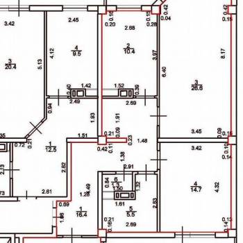 Продается 1-комнатная квартира, 92 м²