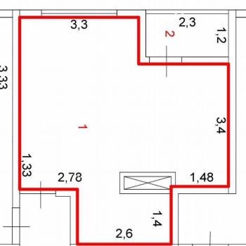 Продается 2-х комнатная квартира, 28,8 м²