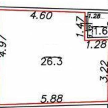 Продается 1-комнатная квартира, 20 м²