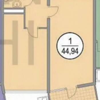 Сдается 1-комнатная квартира, 45 м²