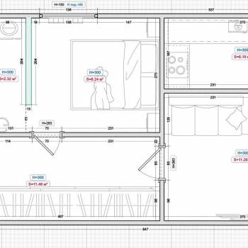 Продается 1-комнатная квартира, 45,5 м²