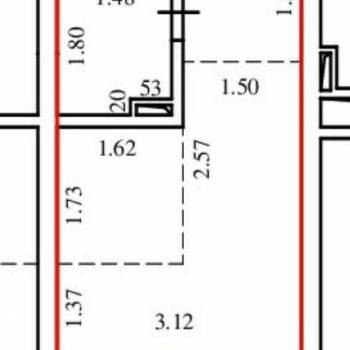 Продается 1-комнатная квартира, 18,4 м²