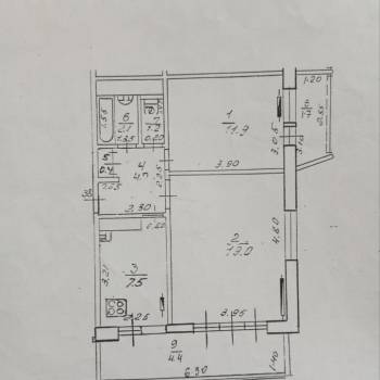 Продается 2-х комнатная квартира, 52,9 м²