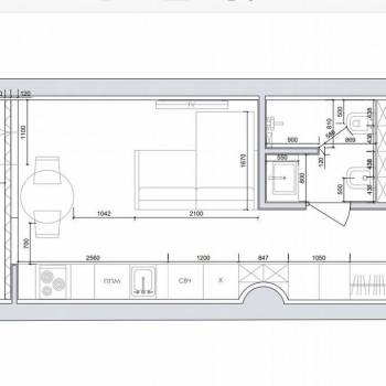 Продается 1-комнатная квартира, 36,8 м²