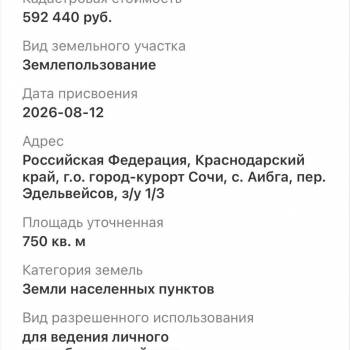 Продается Участок, 750 м²
