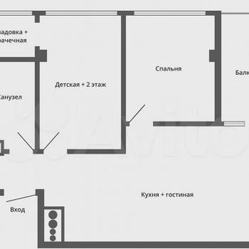 Сдается Многокомнатная квартира, 73 м²