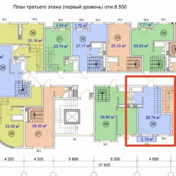 Продается 2-х комнатная квартира, 62,4 м²