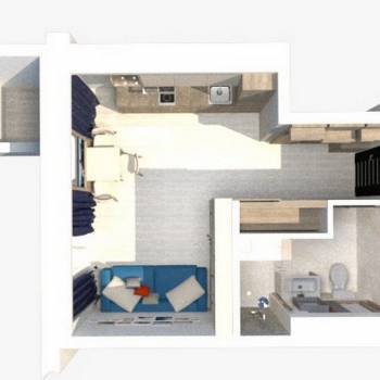 Продается 1-комнатная квартира, 28 м²