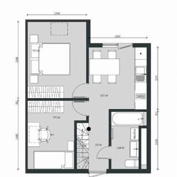 Продается 2-х комнатная квартира, 54 м²