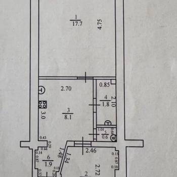 Продается 2-х комнатная квартира, 37,1 м²