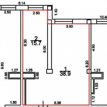 Продается 2-х комнатная квартира, 55 м²