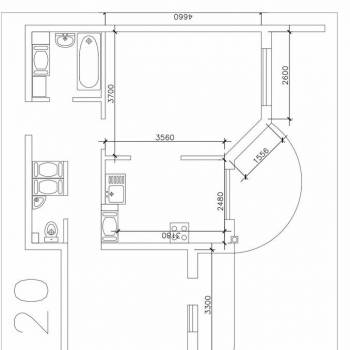 Сдается 2-х комнатная квартира, 57 м²