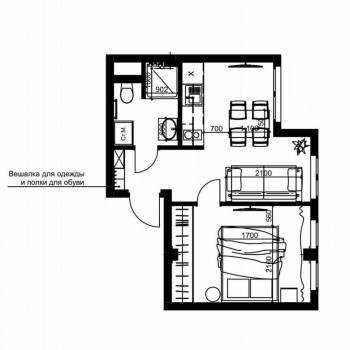 Сдается 1-комнатная квартира, 31,3 м²