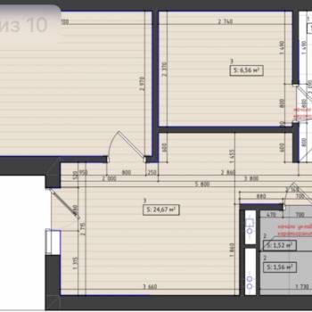Сдается 2-х комнатная квартира, 43 м²