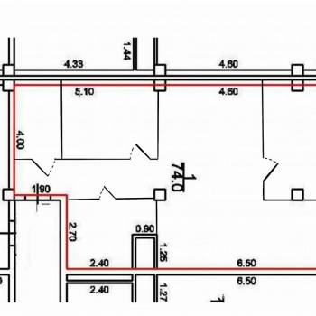 Продается 2-х комнатная квартира, 74 м²