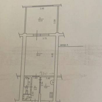 Сдается 2-х комнатная квартира, 45 м²