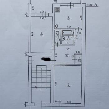 Продается 2-х комнатная квартира, 60 м²