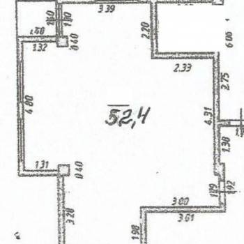 Продается 3-х комнатная квартира, 52 м²