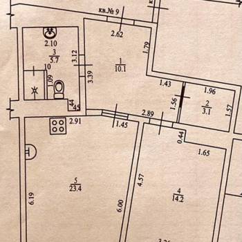 Продается 2-х комнатная квартира, 74 м²