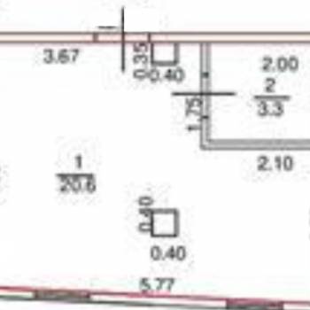 Продается 1-комнатная квартира, 24 м²