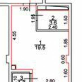 Продается 1-комнатная квартира, 25,1 м²