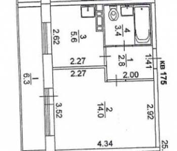 Сдается 1-комнатная квартира, 30 м²