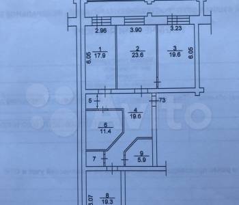 Продается 3-х комнатная квартира, 121 м²