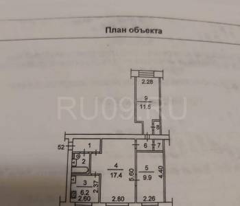 Продается 3-х комнатная квартира, 54 м²