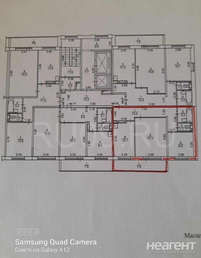 Продается 2-х комнатная квартира, 52 м²