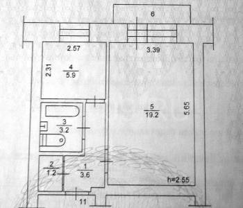 Продается 1-комнатная квартира, 34 м²