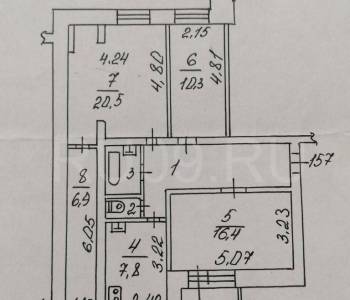 Продается 3-х комнатная квартира, 77 м²