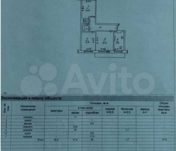 Продается 3-х комнатная квартира, 67 м²