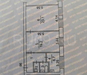 Продается 2-х комнатная квартира, 59 м²