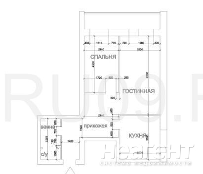 Продается 2-х комнатная квартира, 61 м²