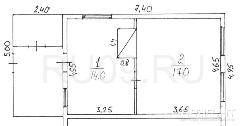 Продается 1-комнатная квартира, 31 м²