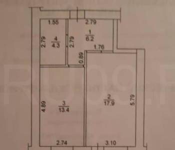 Продается 1-комнатная квартира, 48 м²