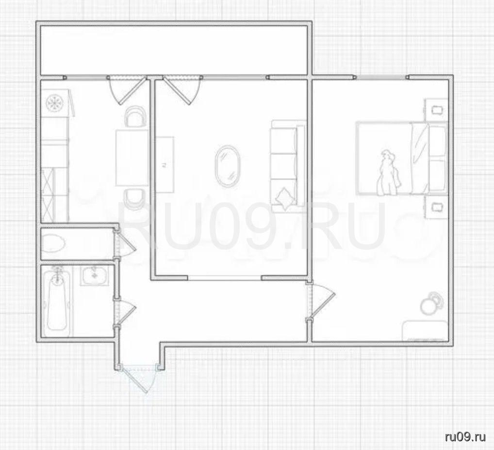 Продается 2-х комнатная квартира, 52 м²