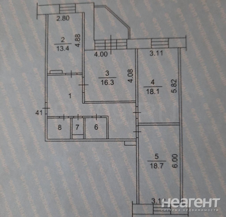 Продается 3-х комнатная квартира, 97 м²