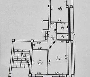 Продается 2-х комнатная квартира, 61,4 м²