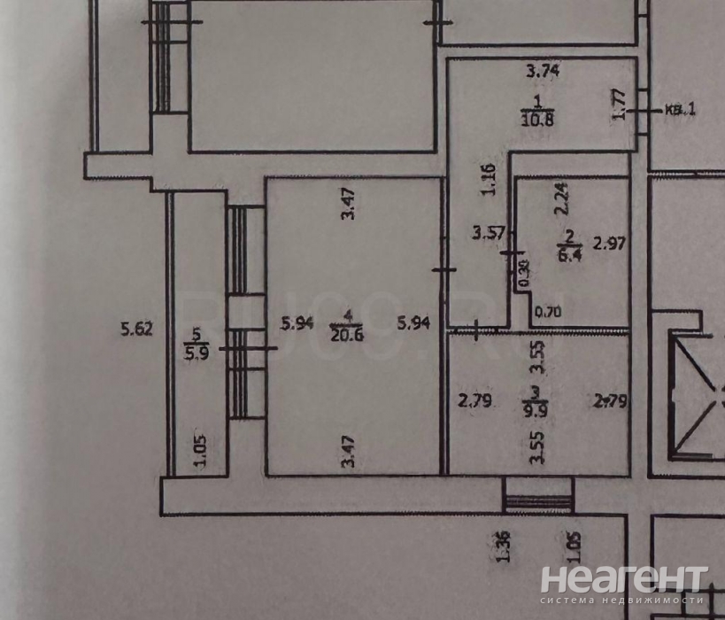 Продается 2-х комнатная квартира, 50 м²