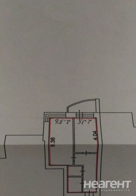 Продается 1-комнатная квартира, 36 м²