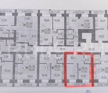 Продается 1-комнатная квартира, 41 м²