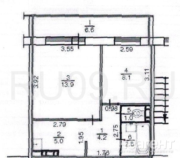 Продается 2-х комнатная квартира, 34 м²