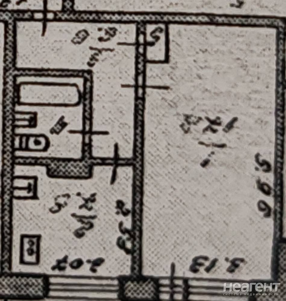 Продается 1-комнатная квартира, 36,3 м²