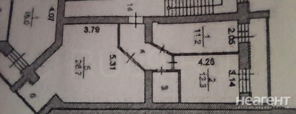 Продается 2-х комнатная квартира, 64 м²