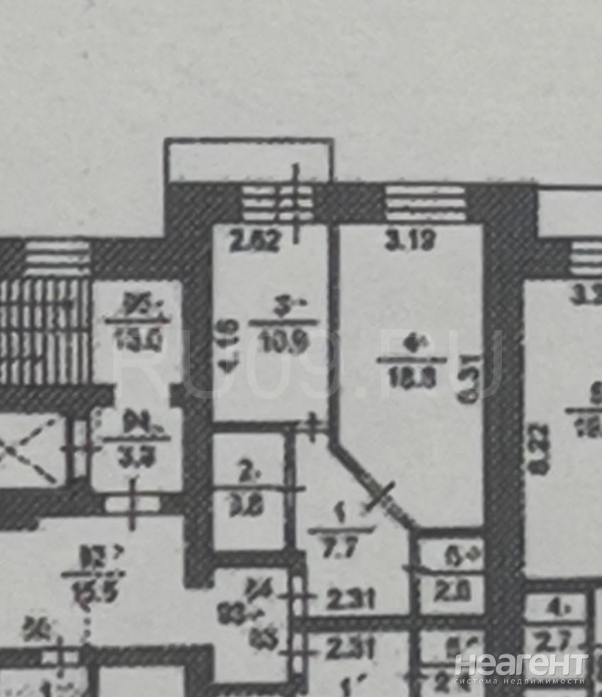 Продается 1-комнатная квартира, 43 м²